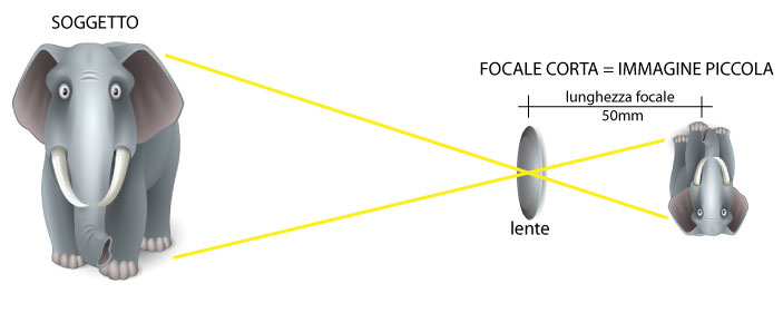 lunghezza focale_corta-schema